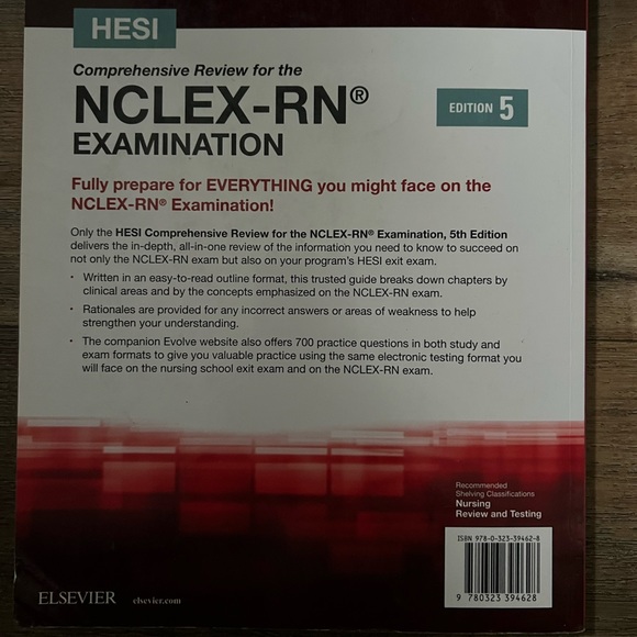 Elsevier HESI Comprehensive Review for the NCLEX-RN Exam 5th edition. - Picture 3 of 3